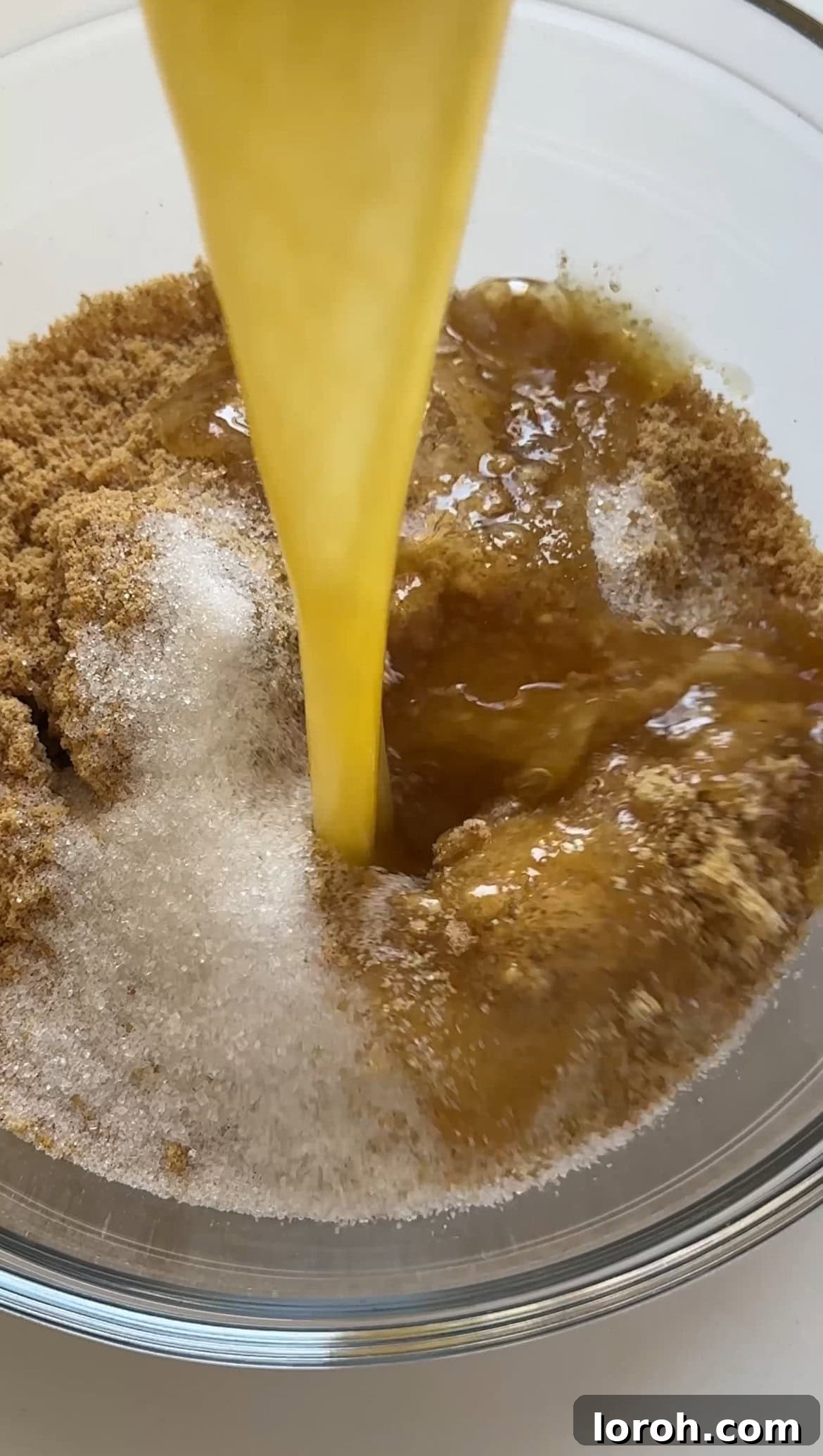 Golden Torched Cheesecake 4 Crushing digestive biscuits into fine crumbs in a food processor.