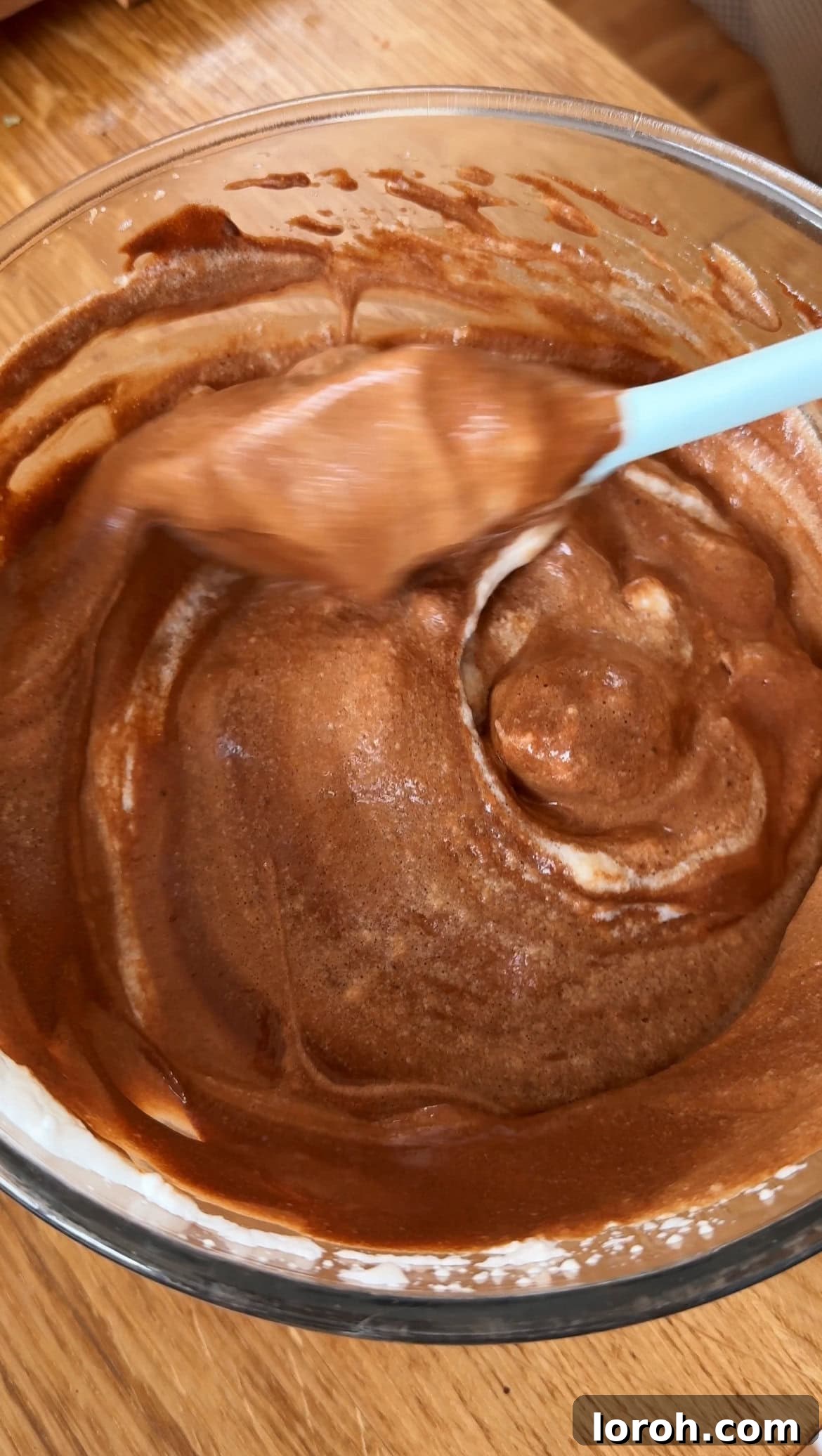 Step six: Chilling the Mousse Au Chocolat in the fridge for at least 4 hours.