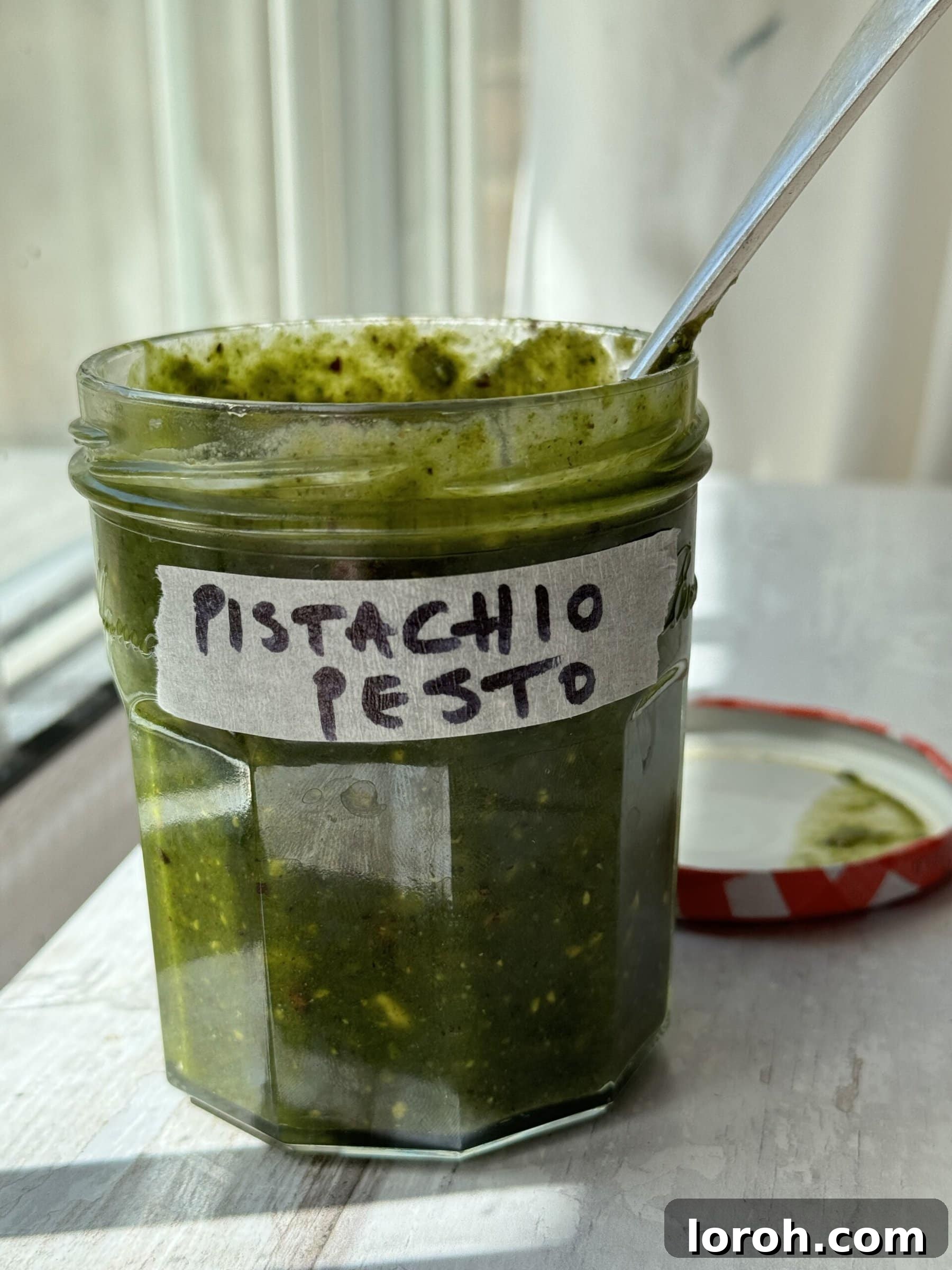 Emerald Pistachio Pesto 4 Pesto Al Pistacchio in jar