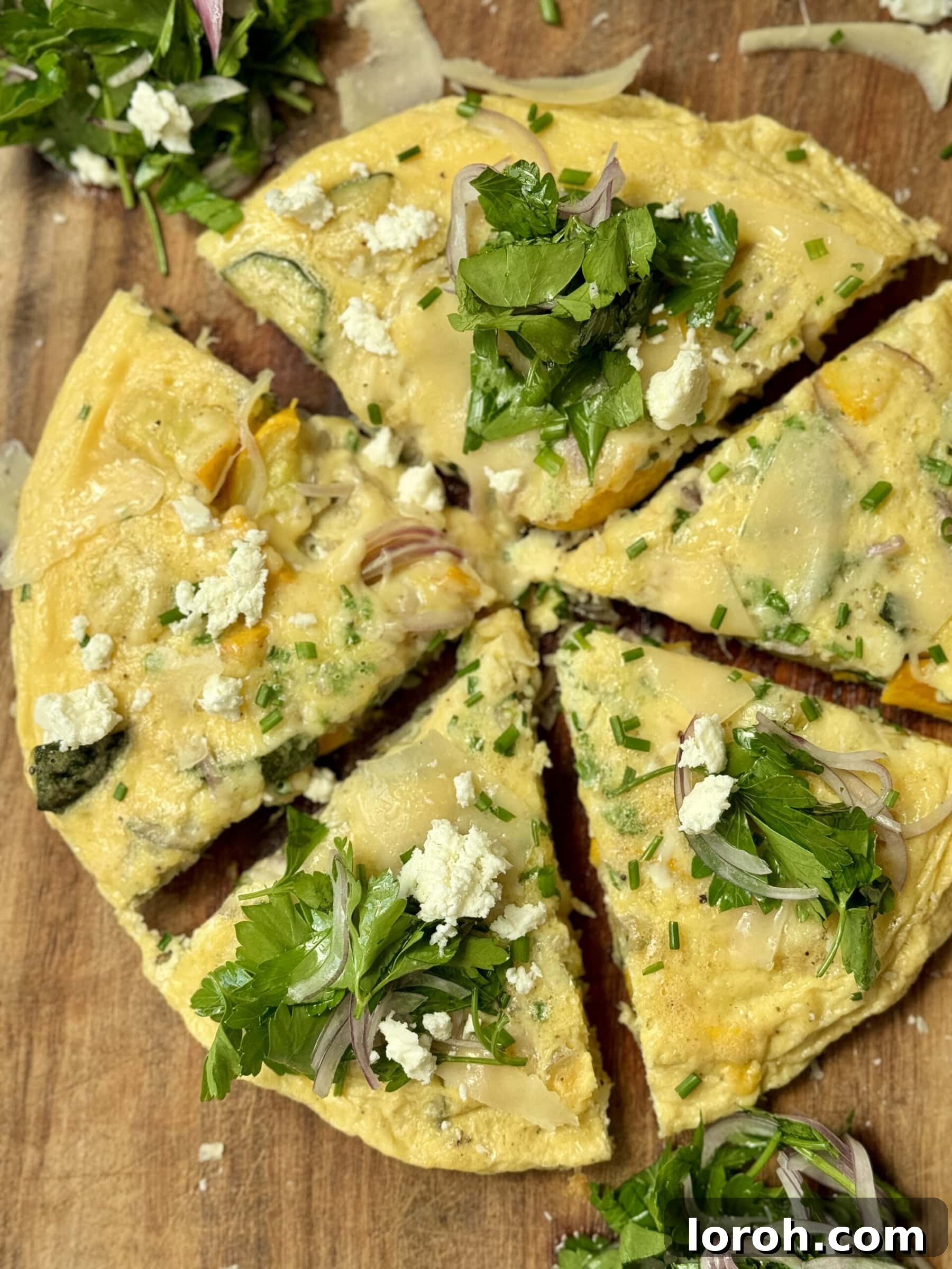 Savory Zucchini Frittata 2 Courgette Frittata (Frittata di Zucchini)