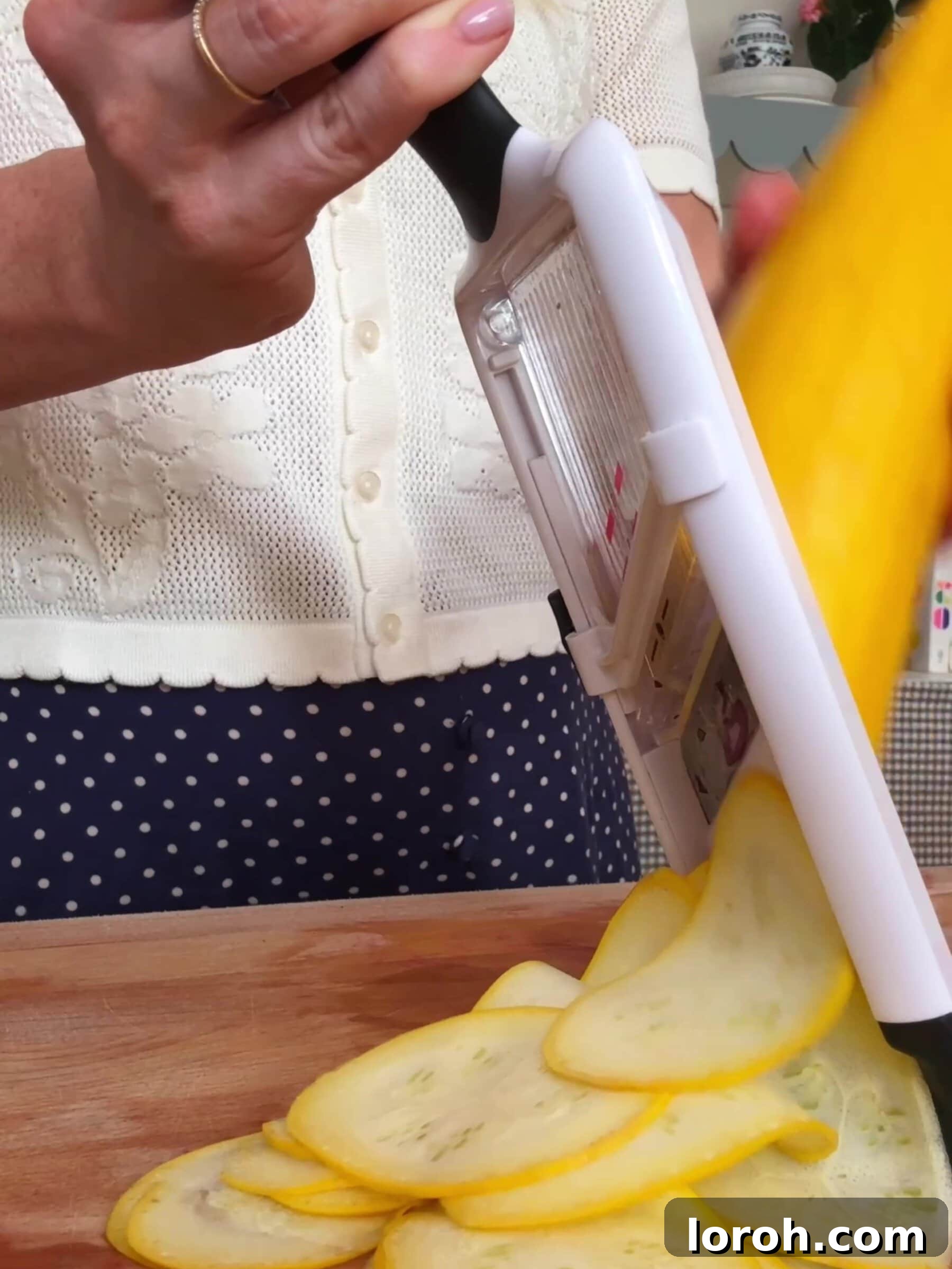 Garden Fresh Zucchini Lasagna 5 Thinly slice the courgettes for lasagne layers using a mandoline