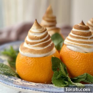 chocolate orange mousse with brown sugar meringue