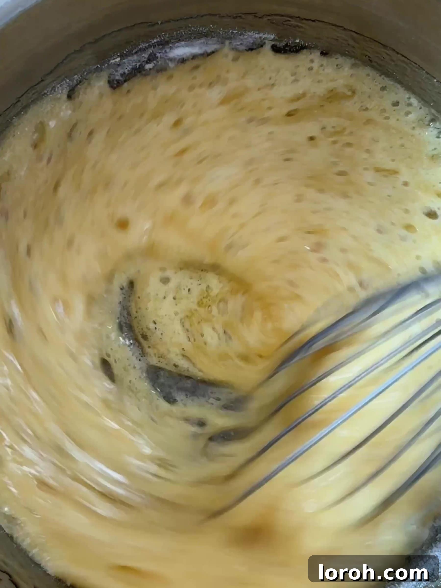 Golden Honeycomb Crunch Ice Cream 5 Adding bicarbonate of soda to the hot sugar mixture