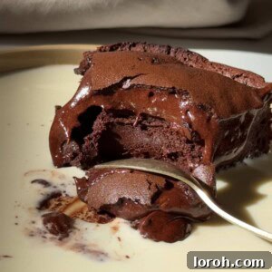 Moelleux au Chocolat, a rich and gooey chocolate cake.