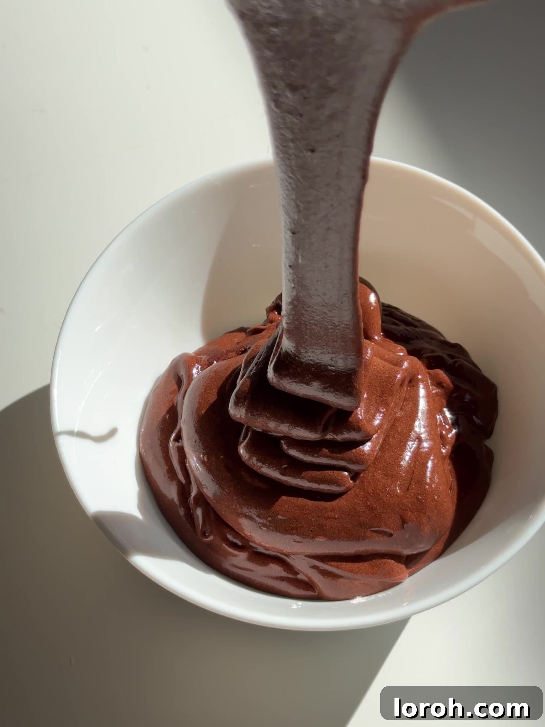 Remaining Moelleux au Chocolat batter being chilled in the fridge.