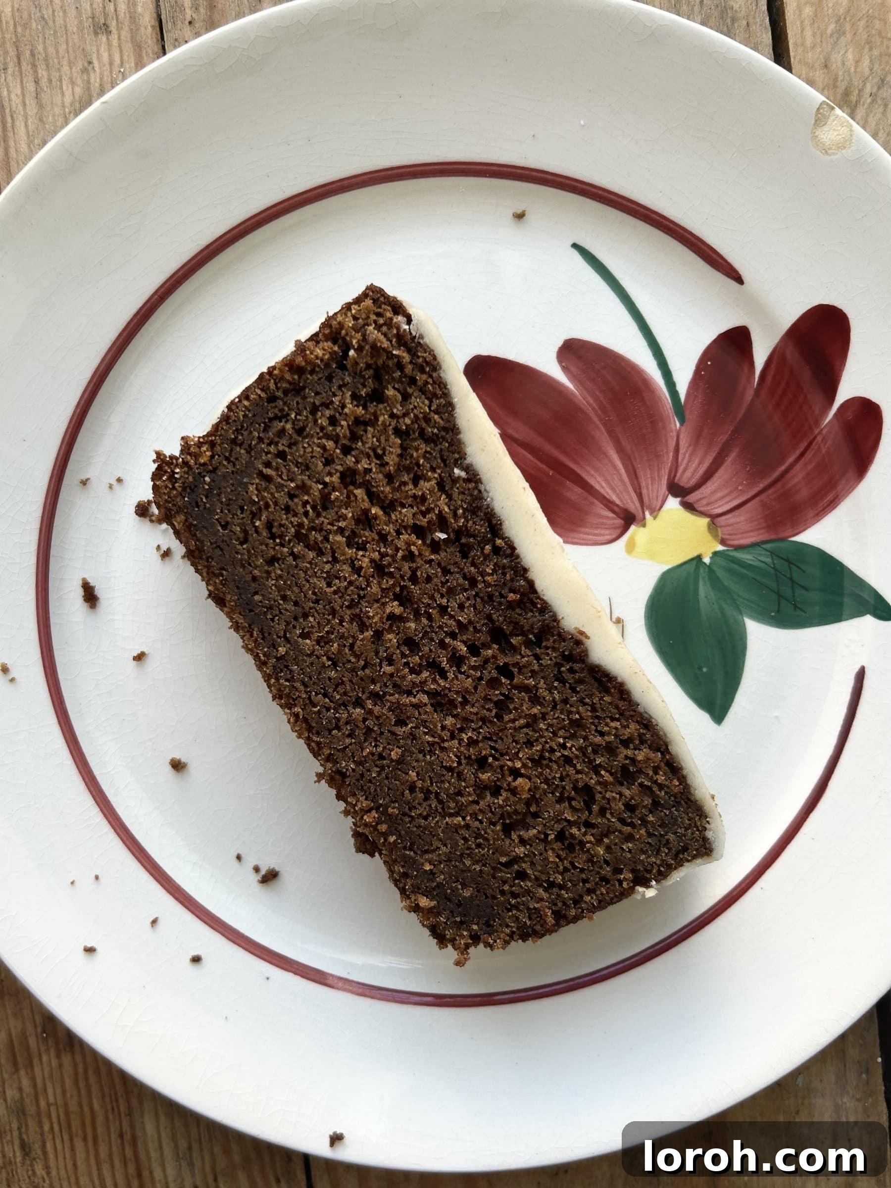 Island-Spiced Jamaican Ginger Cake 11 A whole frosted Sticky Jamaican Ginger Cake, elegantly presented.
