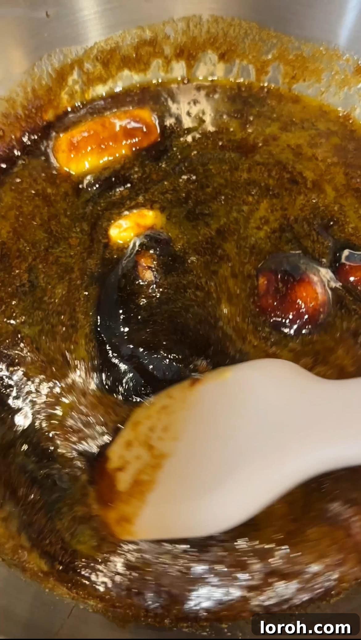 Island-Spiced Jamaican Ginger Cake 5 Butter, sugar, and treacle melted into a glossy, dark syrup.