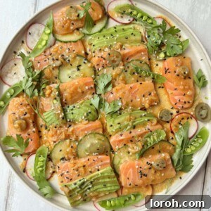quick and easy salmon crudo