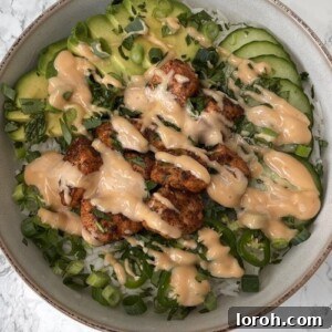 spicy salmon bowl